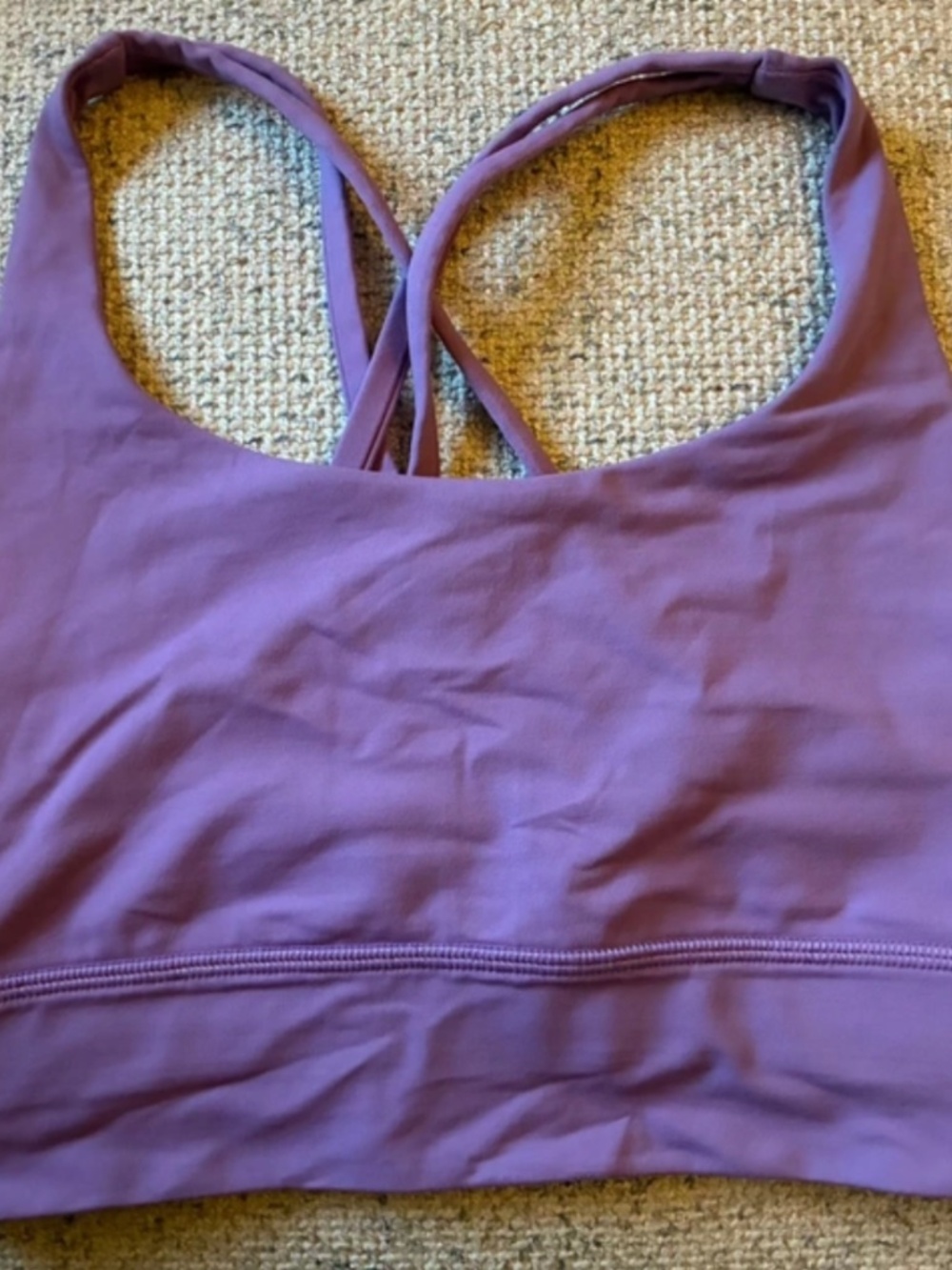 Lululemon Energy Bra Long Line in Violet Verbena purple, size 6